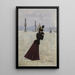 Joven mujer en la plaza de la Concordia - Jean Béraud — cuadro enmarcado en la pared