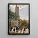La Tour Saint-Jacques - Jean Béraud — framed artwork on a wall