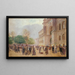 La Sortie du Salon au Palais de l'Industrie - Jean Béraud — framed artwork on a wall