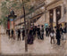 Le boulevard Montmartre devant le théâtre des Variétés l'après-midi - Jean Béraud — artwork view