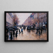 Le boulevard Poissonnière sous la pluie - Jean Béraud — framed artwork on a wall