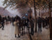 Le boulevard des Capucines le soir devant le Café Napolitain - Jean Béraud — artwork view