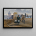 Modiste sur le Pont des Arts - Jean Béraud — framed artwork on a wall