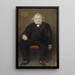 Retrato de Ernest Renan 1823-1892 filósofo - Jean Béraud — cuadro enmarcado en la pared