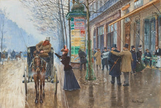Jean Braud - Scne de rue Parisienne.webp