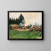 Man of wood in a mountain village - Jean Béraud — framed artwork on a wall
