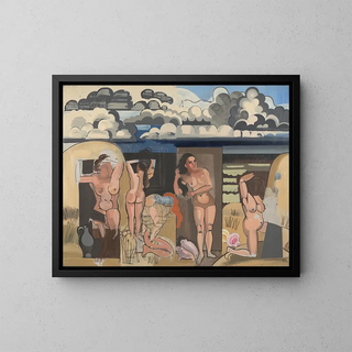 Jean Brusselmans - Strandgezicht met baadsters.webp