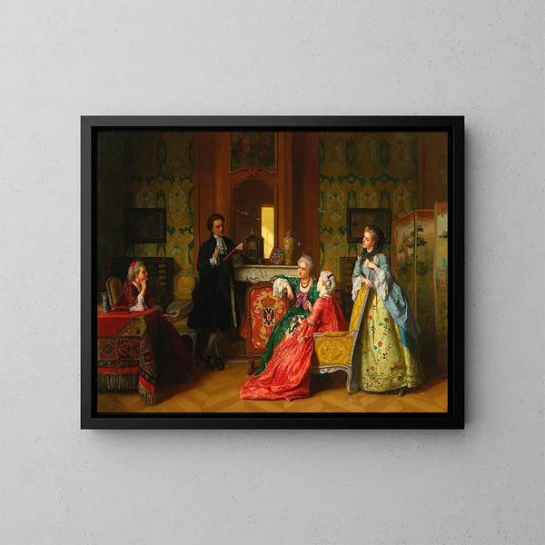 A reading of Molière - Jean Carolus — framed artwork on a wall