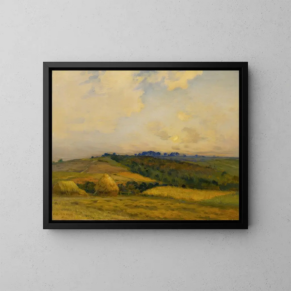 After the Harvest - Jean-Charles Cazin — framed artwork on a wall