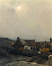 Chalets au clair de lune - Jean-Charles Cazin — artwork view