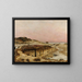 the ruins of the old port of Wimereux - Jean-Charles Cazin — framed artwork on a wall