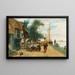 Una acto de amabilidad - Jean-Charles Meissonier — cuadro enmarcado en la pared