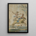 de acróbatas a caballo - Jean Démosthène Dugourc — cuadro enmarcado en la pared