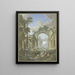 Ruinas romanas en relieve, un pozo con decoración - Jean François Gout — cuadro enmarcado en la pared