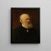 El escritor Hendrik Conscience - Jean François Portaels — cuadro enmarcado en la pared