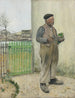 Bonhomme viniendo a pintar su barrera - Jean François Raffaëlli — vista de la obra