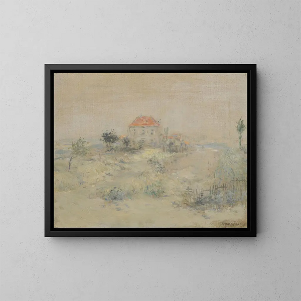 La villa aux environs de Paris - Jean François Raffaëlli — cuadro enmarcado en la pared
