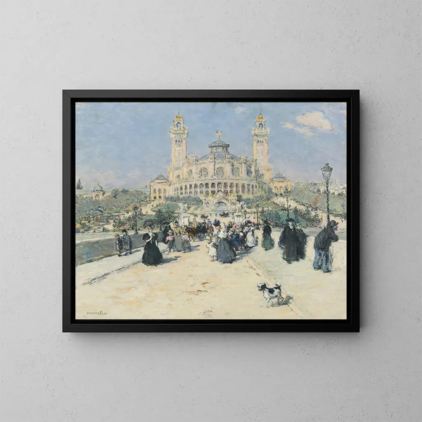 El Trocadéro - Jean François Raffaëlli — cuadro enmarcado en la pared
