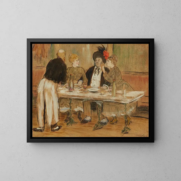 El provincial en París - Jean François Raffaëlli — cuadro enmarcado en la pared