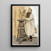 Portrait of the sculptor Auguste Rodin in his studio - Jean François Raffaëlli — framed artwork on a wall