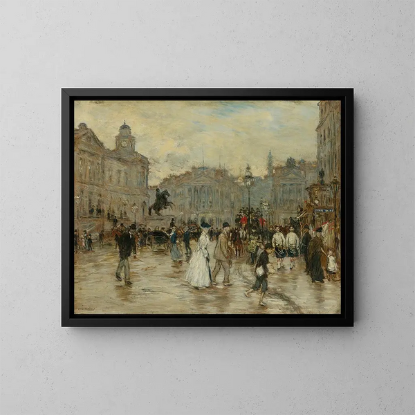 Rue des Princesses, Edimburgo - Jean François Raffaëlli — cuadro enmarcado en la pared