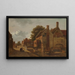 Le Kalvermarkt à La Haye - Jean François Valois — framed artwork on a wall