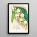 Angraecum eburneum var superbum - Jean Jules Linden — cuadro enmarcado en la pared