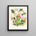 Cattleya kimballiana - Jean Jules Linden — cuadro enmarcado en la pared