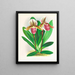 Cypripedium orphanum - Jean Jules Linden — cuadro enmarcado en la pared