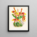 Odontoglossum grande - Jean Jules Linden — cuadro enmarcado en la pared