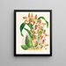 Odontoglossum luteopurpureum - Jean Jules Linden — cuadro enmarcado en la pared