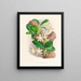 Phalaenopsis sumatrana - Jean Jules Linden — cuadro enmarcado en la pared
