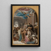 Saint Vincent de Paul helping the Lorraine residents after the 1637 war - Jean Lecomte du Nouÿ — framed artwork on a wall