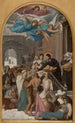 Saint Vincent de Paul helping the Lorraine residents after the 1637 war - Jean Lecomte du Nouÿ — artwork view