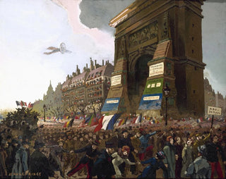 Jean Leprince - Le boulevard et la porte de SaintDenis le 11 novembre 1918.webp