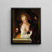 A Lady at the Window - Jean Raoux — framed artwork on a wall