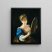 A woman in front of her mirror - Jean Raoux — framed artwork on a wall