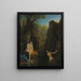 Diane and a Nymph Bathing - Jean Raoux — framed artwork on a wall