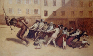 Jean Veber - Les Parisiens tirant le diable par la queue.webp