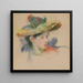 Jeanne Pontillon con sombrero - Berthe Morisot — cuadro enmarcado en la pared