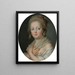 Una joven mujer en su toilette - Jeanne-Philiberte Ledoux — cuadro enmarcado en la pared