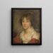Portrait of a Young Girl - Jeanne-Philiberte Ledoux — framed artwork on a wall