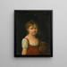 Portrait of a Girl - Jeanne-Élisabeth Chaudet — framed artwork on a wall