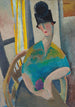 Mujer con sombrero cloche - Jeanne Hébuterne — vista de la obra