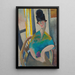 Mujer con sombrero cloche - Jeanne Hébuterne — cuadro enmarcado en la pared