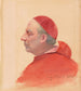 A cardinal in profile - Jehan Georges Vibert — artwork view