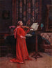 Love Duo Painting - Jehan Georges Vibert — artwork view