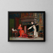 La elección de un predicador - Jehan Georges Vibert — cuadro enmarcado en la pared