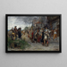 Llamada después del saqueo - Jehan Georges Vibert — cuadro enmarcado en la pared