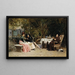 La Reprimenda - Jehan Georges Vibert — cuadro enmarcado en la pared